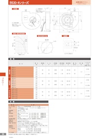 金属羽根ACファンモーター　B530-4シリーズ 【株式会社廣澤精機製作所のカタログ】