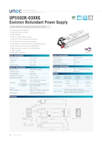 UMEC ACDC 550W Hot-swappable Redundant Power_UP5502R-03XXG 【イーグローバレッジ株式会社のカタログ】