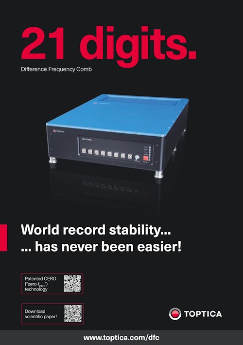 DFC 高性能光周波数コム (トプティカフォトニクス株式会社) のカタログ
