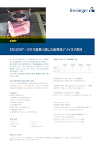 TECASINT（ガラス産業向けアプリケーション） 【エンズィンガージャパン株式会社のカタログ】