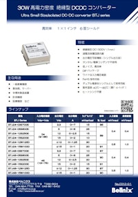 30W 高電力密度 絶縁型 DCDC コンバーター 【株式会社ベルニクスのカタログ】