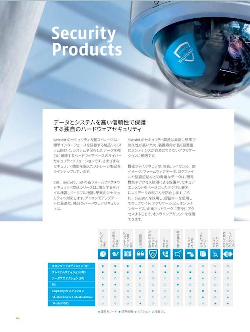 セキュリティーストレージ製品 (スイスビットジャパン株式会社) のカタログ
