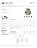 CUI DEVICES SERIES: TBL001-381 │ DESCRIPTION: TERMINAL BLOCK-株式会社Same Sky Japanのカタログ