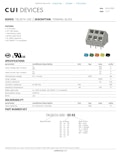 CUI DEVICES SERIES: TBL007A-500 │ DESCRIPTION: TERMINAL BLOCK-株式会社Same Sky Japanのカタログ