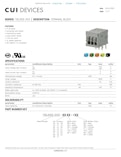 CUI DEVICES SERIES: TBL009-254 │ DESCRIPTION: TERMINAL BLOCK-株式会社Same Sky Japanのカタログ