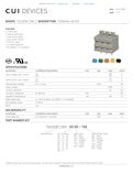 CUI DEVICES SERIES: TBL009V-500 │ DESCRIPTION: TERMINAL BLOCK-株式会社Same Sky Japanのカタログ