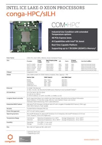 COM-HPC Server Size D: conga-HPC/sILH 【コンガテックジャパン株式会社のカタログ】