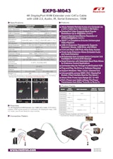 DP+USB KVM延長器 Rextron EXPS-M043のカタログ