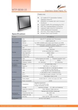 第7世代Core-i5版15型-防塵防水パネルPC『WTP-9E66-15』のカタログ