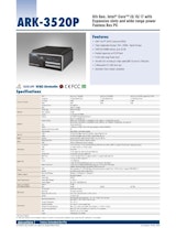 第6世代 Intel Core i 搭載 産業用ファンレスPC、ARK-1120Fのカタログ