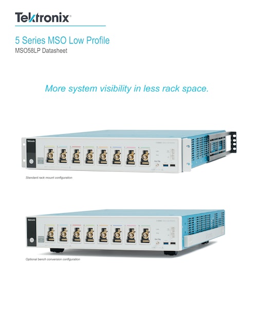 5 Series MSO Low Profile MSO58LP Datasheet (テクトロニクス) のカタログ