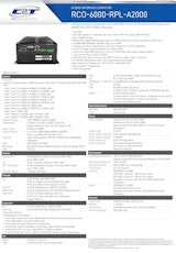 第14世代 CPU RTX A2000 GPU搭載 エッジAIコンピュータ RCO-6000-RPL-A2000 製品カタログのカタログ