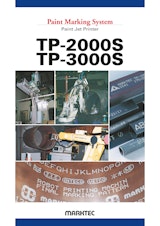 Paint Marking System  Paint Jet Printer　TP-2000S　TP-3000Sのカタログ