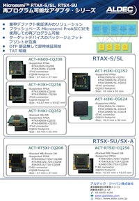 RTAX/RTSX アダプタボード 【アルデック・ジャパン株式会社のカタログ】