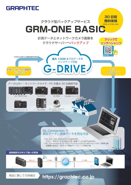 クラウド型バックアップサービス　GRM-ONE BASIC (グラフテック株式会社) のカタログ