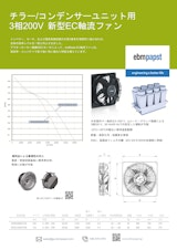 3相200V新型EC軸流ファンのカタログ