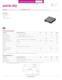 圧電ブザー『CPT-9019A-SMT-TR』 【株式会社Same Sky Japanのカタログ】