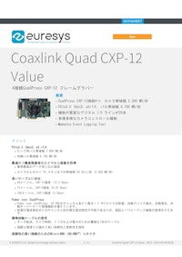 Euresys_CoaxlinkQuadCXP-12Value_DateSheet 【株式会社Cominixのカタログ】