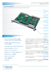 【Advme9007】NXP® QorIQ® LS1023A/LS1043A SoC搭載 VMEbus™ CPUボード 【株式会社アドバネットのカタログ】