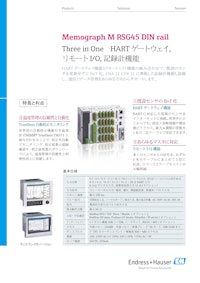 Memograph　M RSG45 DIN rail 【エンドレスハウザージャパン株式会社のカタログ】
