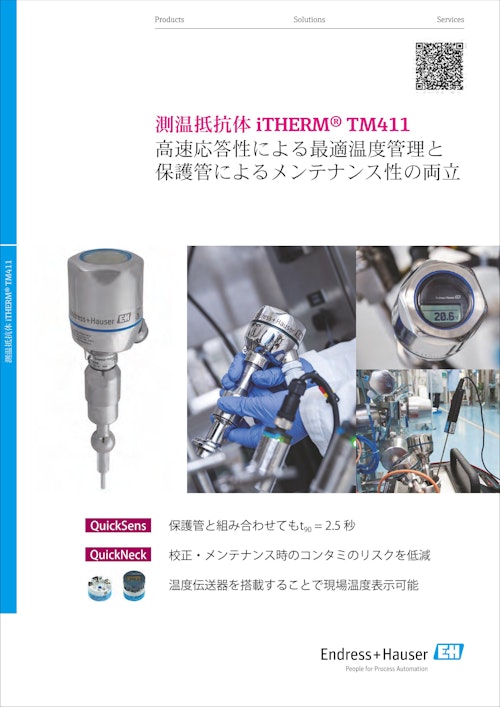 測温抵抗体iTHERM TM411フライヤー (エンドレスハウザージャパン株式会社) のカタログ