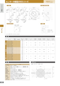 金属羽根ACファンモーター　センサー内蔵型4900シリーズ　カタログ 【株式会社廣澤精機製作所のカタログ】