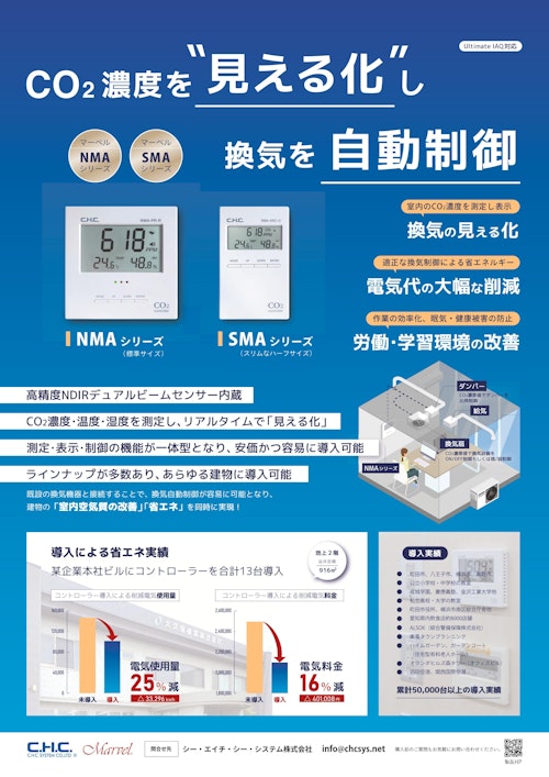 CO2コントローラーで快適＋省エネの実現！ (シー･エイチ･シー･システム株式会社) のカタログ