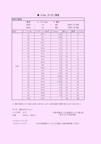 A-Barサイズ一覧表（ワイヤーレスバーコータ） 【三井電気精機株式会社のカタログ】