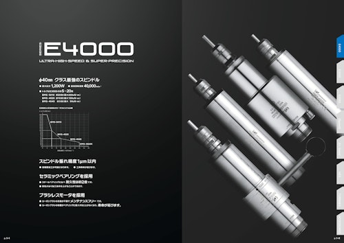 φ40mmクラス最強スピンドル　〔E4000シリーズ〕 (株式会社ナカニシ) のカタログ