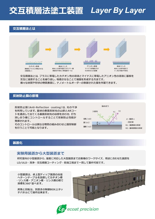 交互積層法（ウエットプロセス） (株式会社エコートプレシジョン) のカタログ