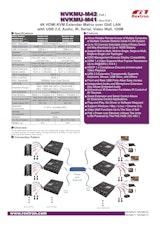 HDMI＆USB延長器 Rextron NVKMU-M41のカタログ