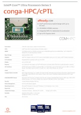 conga-HPC/cPTL：COM-HPC Client  Size A, インテル Core Ultra Series 3 搭載のカタログ