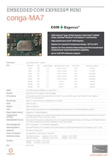 COM Express Mini Type 10 モジュール: conga-MA7のカタログ
