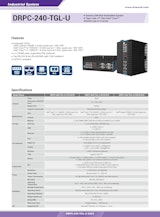 第11世代 DINレール組込みPC DRPC-240-TGL-Uのカタログ