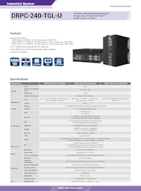 第11世代 DINレール組込みPC DRPC-240-TGL-U 【サンテックス株式会社のカタログ】