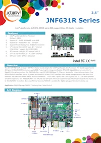 3.5"産業用SBC Jetway JNF631Rシリーズ 【サンテックス株式会社のカタログ】