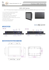 10.1"防水ファンレスパネルPC Jetway HPC-101のカタログ