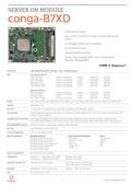 COM Express Basic Type 7: conga-B7XD-congatec Japan K.K.のカタログ