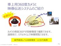 巡回車両御用達　車上用360度カメラ 【オプト株式会社のカタログ】