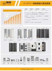 簡易総合カタログ-新威技術株式会社 電池テスト装置(Battery Test Equipments) 充放電装置　バッテリーマネージメント　バッテリーテスタ　バッテリーシミュレータ　バッテリー サイクルテスター　環境試験機　恒温恒湿槽 低温低湿対応 【新威技術株式会社のカタログ】