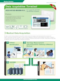 10.1" NXP i.MX 8M Mini CPU搭載 医療向け防水パネルPC IASO-W10B-IMX8M 製品カタログ 【サンテックス株式会社のカタログ】