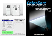 TS-7400L Color Sorter for white and natural-colored plastic pellets 【テクマン工業株式会社のカタログ】