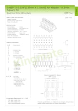 Kingmate Electronic キングメイト (台湾)　基板対基板コネクタ　Male Type (オス) カタログのカタログ