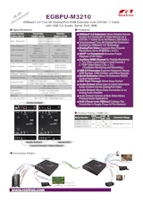 4K表示可能 最大90m PoH DP+USB+Audio+Serial KVM延長器 EGBPU-M3210 製品カタログのカタログ