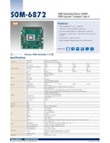 AMD Ryzen V2000 搭載 COM Express、SOM-6872-Advantechのカタログ