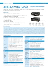 産業用車載向け組込みPC SINTRONES ABOX-5210G 製品カタログのカタログ