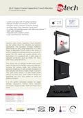 15.6" オープンフレイム高輝度IP65ディスプレイ FT156TMCAPOFHBOB(1,000cd/m2)-サンテックス株式会社のカタログ