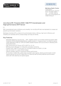 PTP GRANDMASTER MICROSYNC 【アスコット株式会社のカタログ】