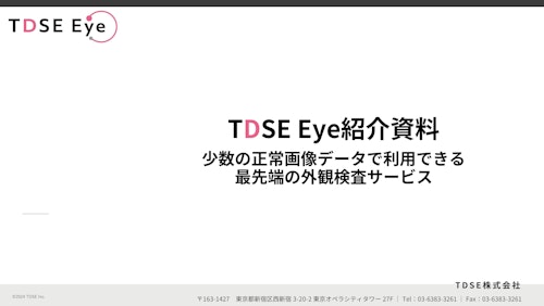 TDSEEye (ＴＤＳＥ株式会社) のカタログ