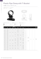 樹脂パイプクランプ T字ブラケット付のカタログ